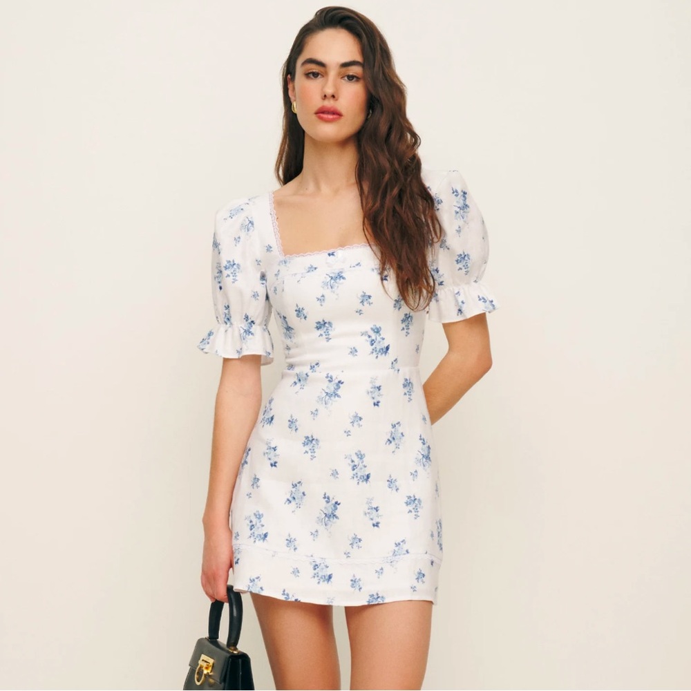 Reformation Evianna Linen Dress